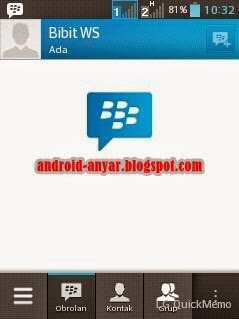 Account Sign In BBM di Android