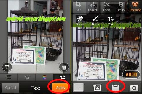 Menulis Teks dalam gambar / foto dengan HP Android