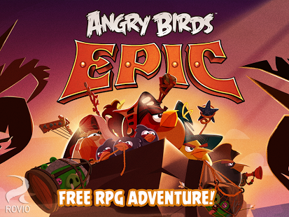 Free download official game Angry Bird Epic .APK Full Data Gold