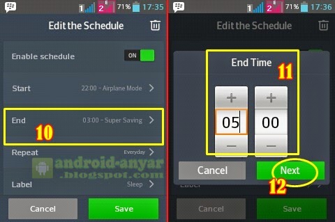 How to auto enable and disable air plane mode on Android without root