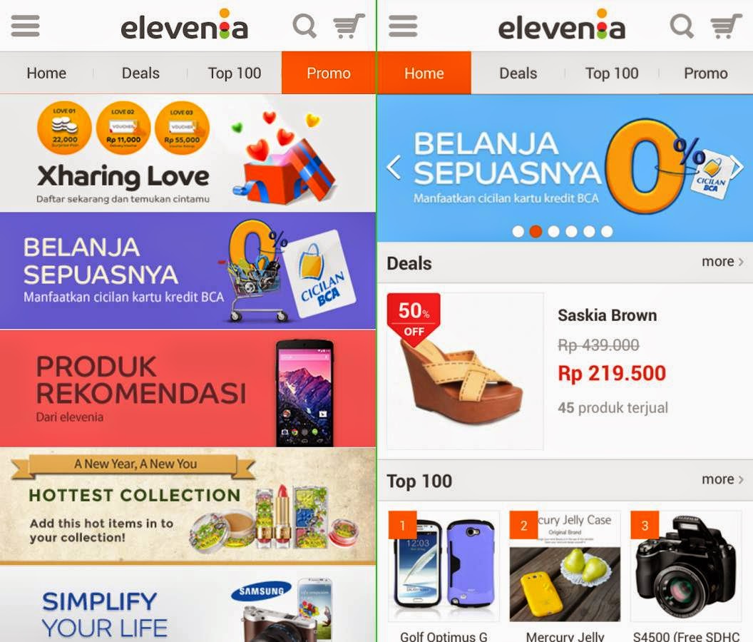 Aplikasi Resmi elevenia .apk untuk Android gratis versi update terbaru