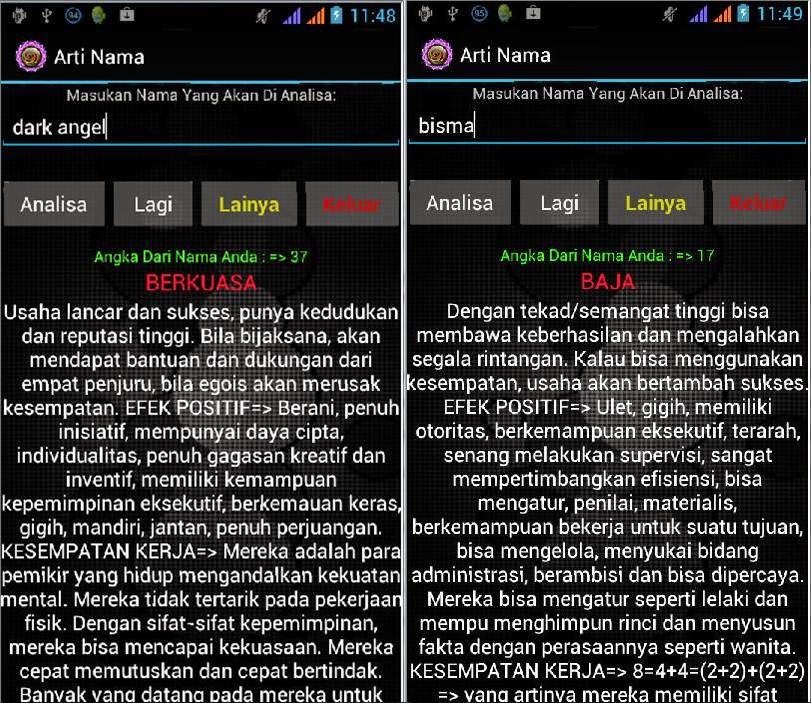 Download aplikasi Arti Nama anak Ramalan Nama di Android gratis offline terbaru terpercaya