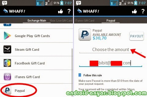 WHAFF Paypal Withdraw