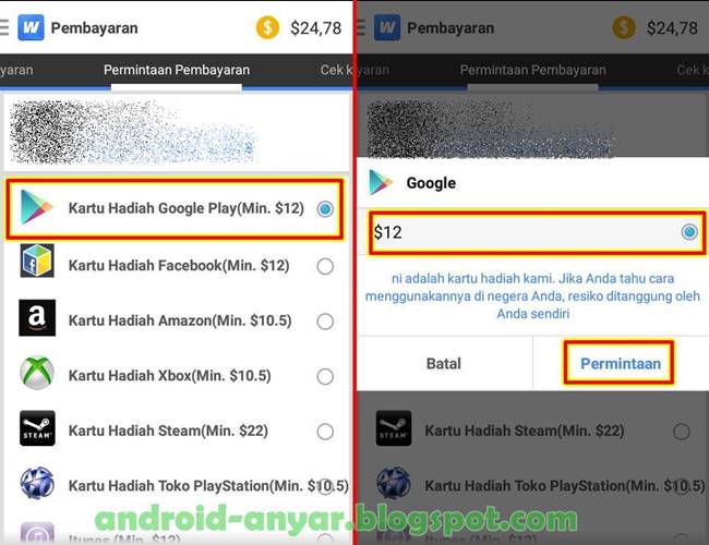 Cara Gratis Beli Google Play Gift Card (Indonesia)