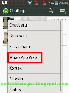 WhatsApp Web di Android