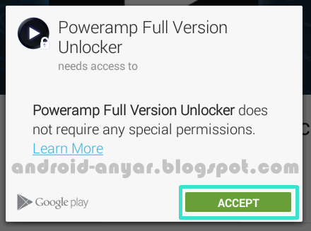 Beli Apl PowerAmp Full Version Unlocker pakai Pulsa
