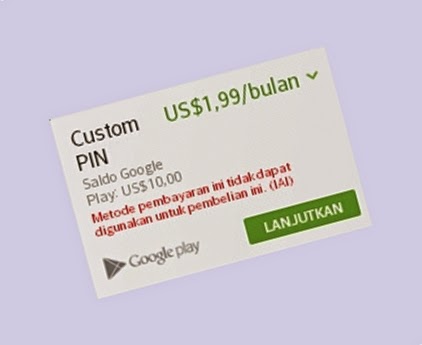 Saldo Google Play Gift Card Tidak Bisa Beli Langganan Custom PIN BBM