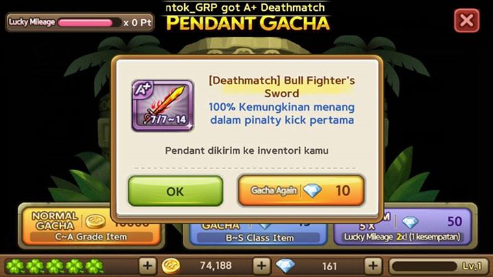 Trik Cara Dapat Pendant Deathmatch LINE Let's Get Rich Terbaru