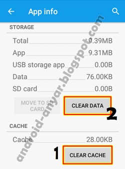 Clear Cache Android app