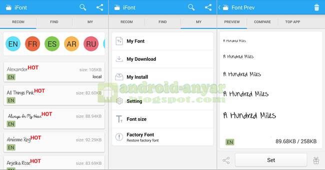 iFont - Aplikasi Font Android Terbaik untuk Mengganti Gaya Huruf
