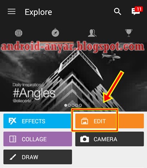 edit foto filter bendera indonesia dengan picsart android