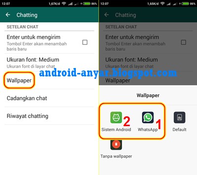 cara mengganti wallpaper whatsapp