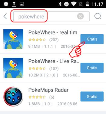 Download PokeWhere apk Full via 9Apps Android