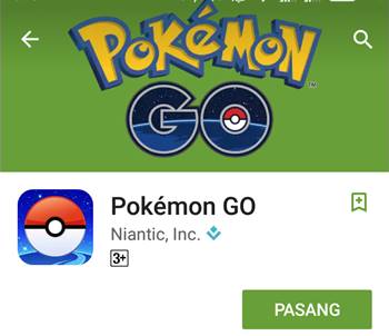 Free Official Download Pokemon GO Resmi Indonesia via Play Store Terbaru Gratis Full Data