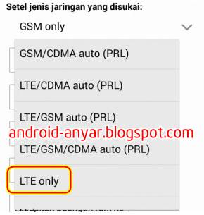 Cara Settings 4G LTE Only Android Tanpa Root