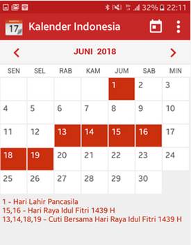 Download Aplikasi Kalender Indonesia Tahun 2022 + Hari Libur Nasional