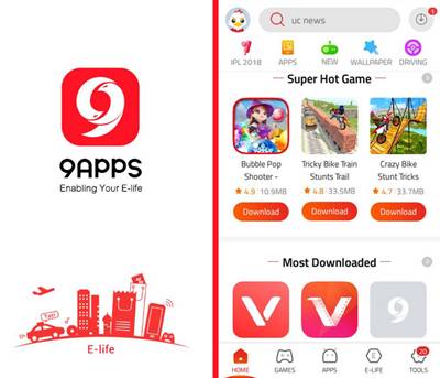 Cara Download dan Install 9Apps APK for Android