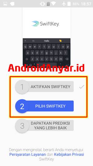 Cara Mengaktifkan Keyboard SwiftKey pengganti GBoard Android