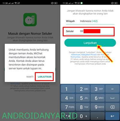 Cara Membuat Akun MiChat Android Gratis Terbaru dengan No HP