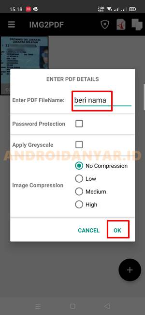 Cara Ubah Gambar Foto Menjadi File PDF di HP Android
