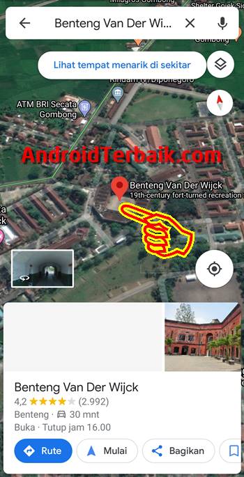Cara Mendapatkan Angka Titik Koordinat Lokasi di Google Maps Android