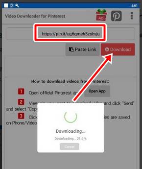 Cara Download Unduh Video Pinterest di Android