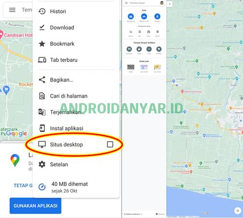 cara mengganti tahun di google maps android