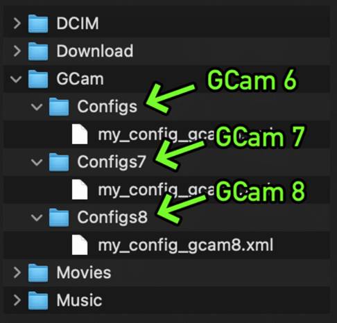 Cara Membuat Folder Simpan File Config GCam XML 8 7 6